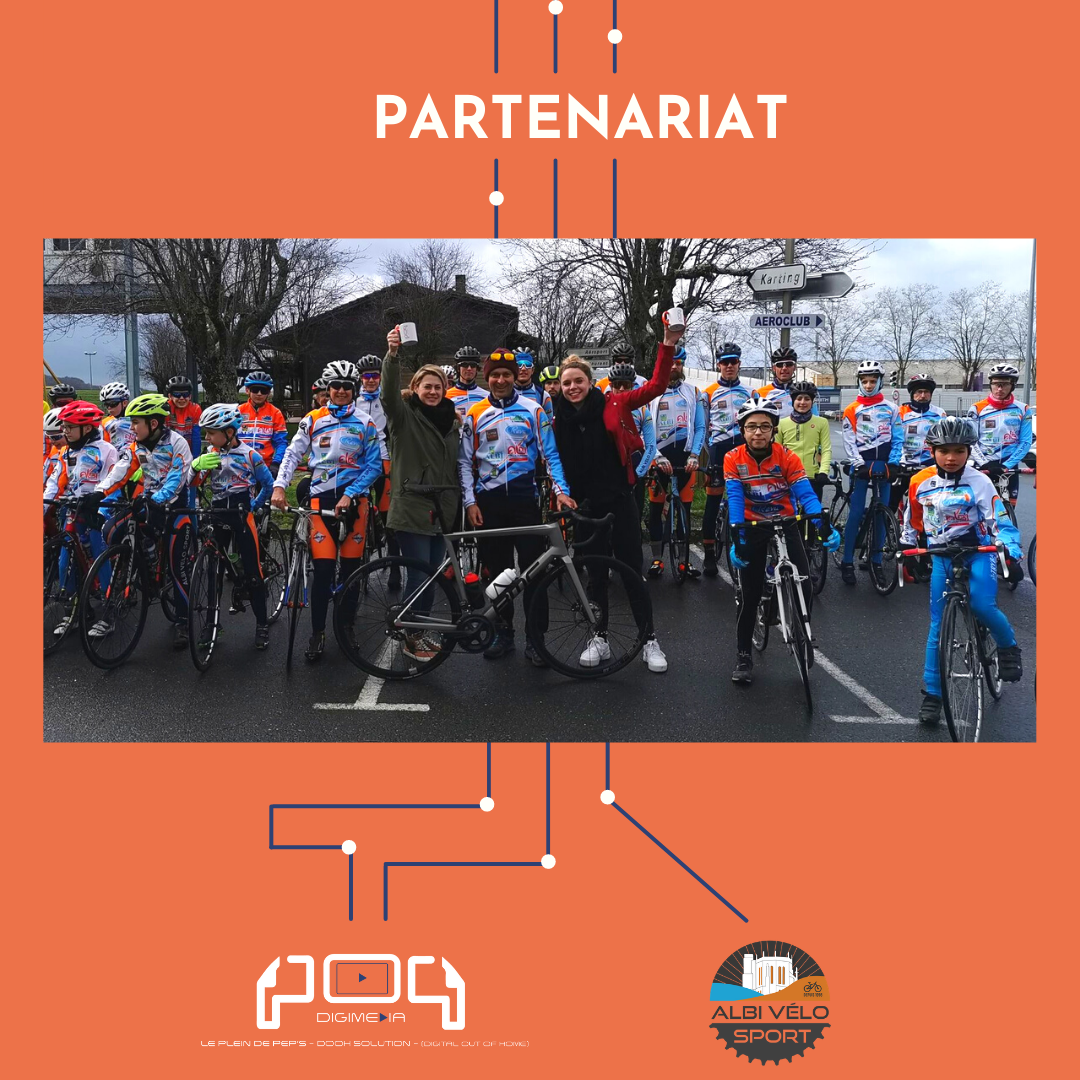 PoP digimedia Albi Vélo Sport partenariat